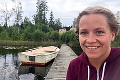 Angelina Dux ist seit vier Jahren dabei, hier während einer Reise nach Schweden.